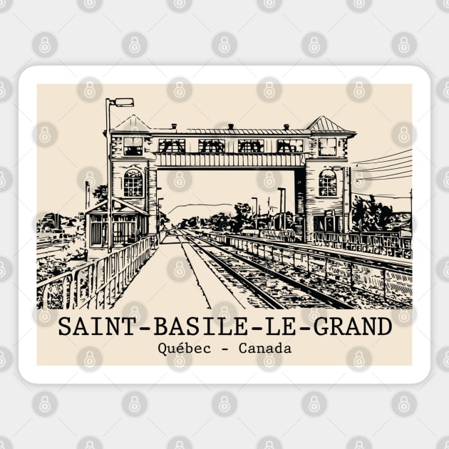 Saint-Basile-le-Grand - Québec Magnet by Lakeric